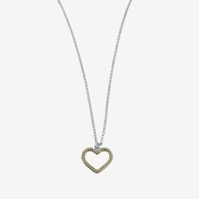 Twisted Heart Necklace Gold