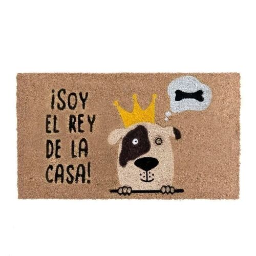 FELPUDO 40X70 ANTIDES. REY DE LA CASA PERRO HH306307