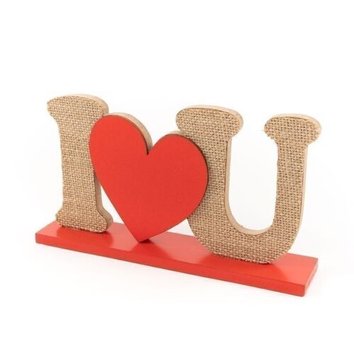 FIGURA DE SOBREMESA LETRAS I LOVE YOU HH2915353