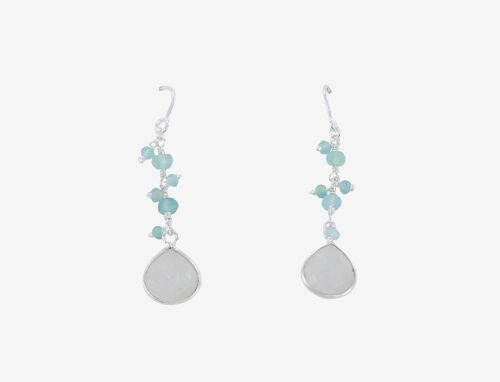 Sophie Aqua Stone Drop Earrings