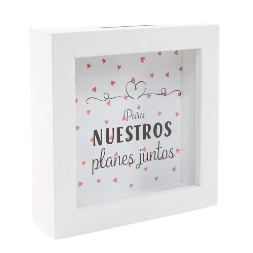 HUCHA DE MADERA NUESTROS PLANES JUNTOS HH2597564