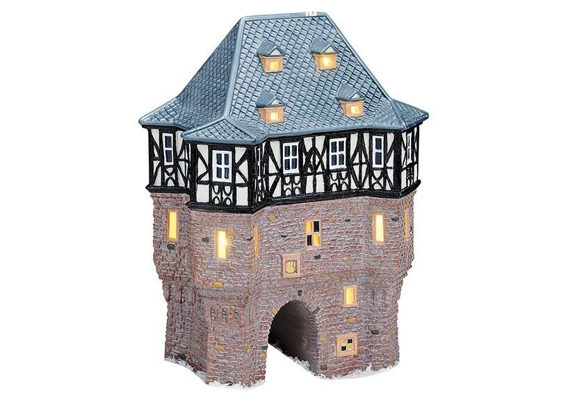 Lichthaus Kanzleitor Idstein in porcellana beige (L / A / P) 16x22x12cm