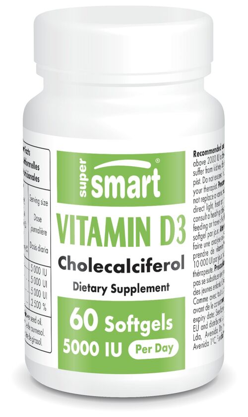 Complément alimentaire Vitamine D3 5000 UI