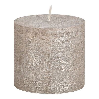 Finitura luccicante a candela in grigio cera (L / A / P) 10x9x10 cm