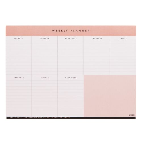 A4 weekly planner pad essentials 2