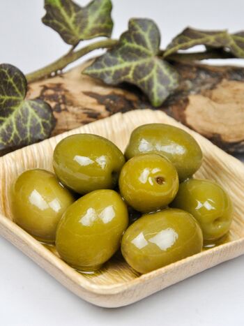 Olives vertes bio - Amfissa - avec noyau de Grèce en saumure 4