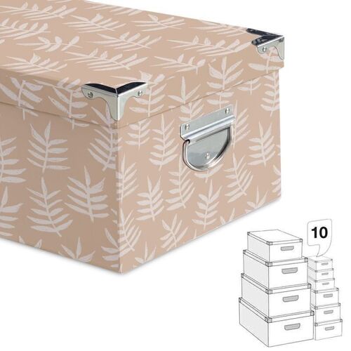 JUEGO 10 CAJAS CANT. BASICS BEIGE HH2847512