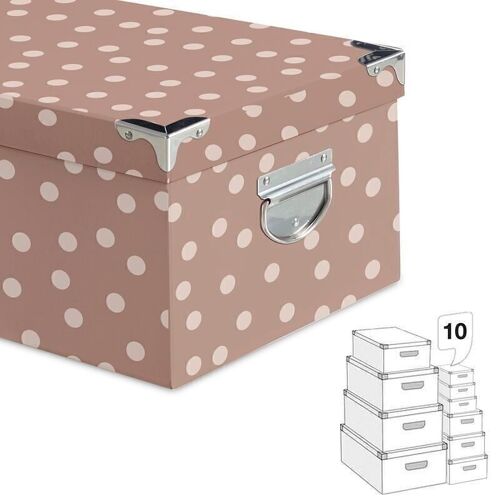 JUEGO 10 CAJAS CANT. BASICS ROSA HH2847514