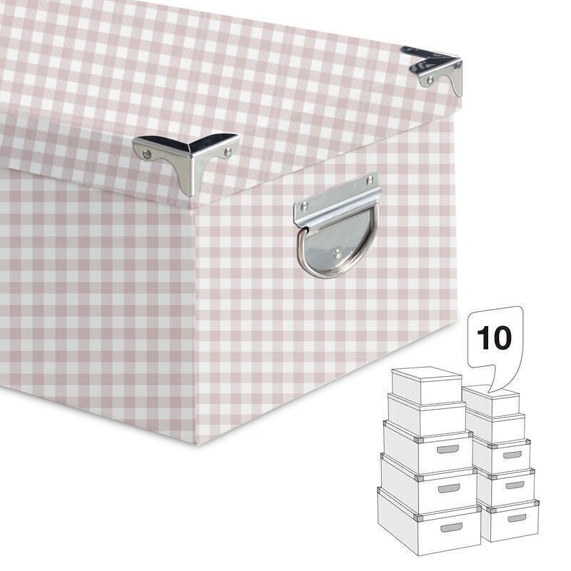 JUEGO 10 CAJAS CANT.VICHY ROSA HH2847492