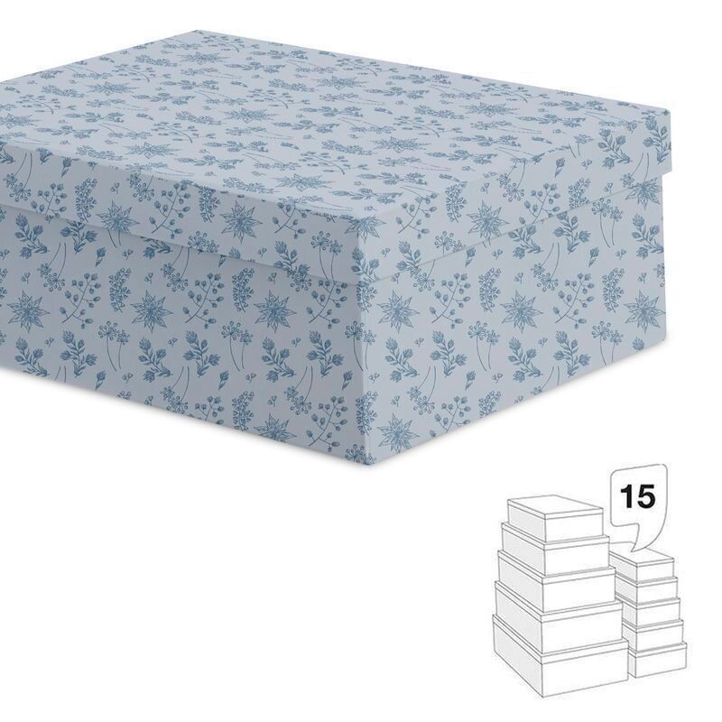 Spiel 15 Fächer, Blumen, Blau, HH2847473