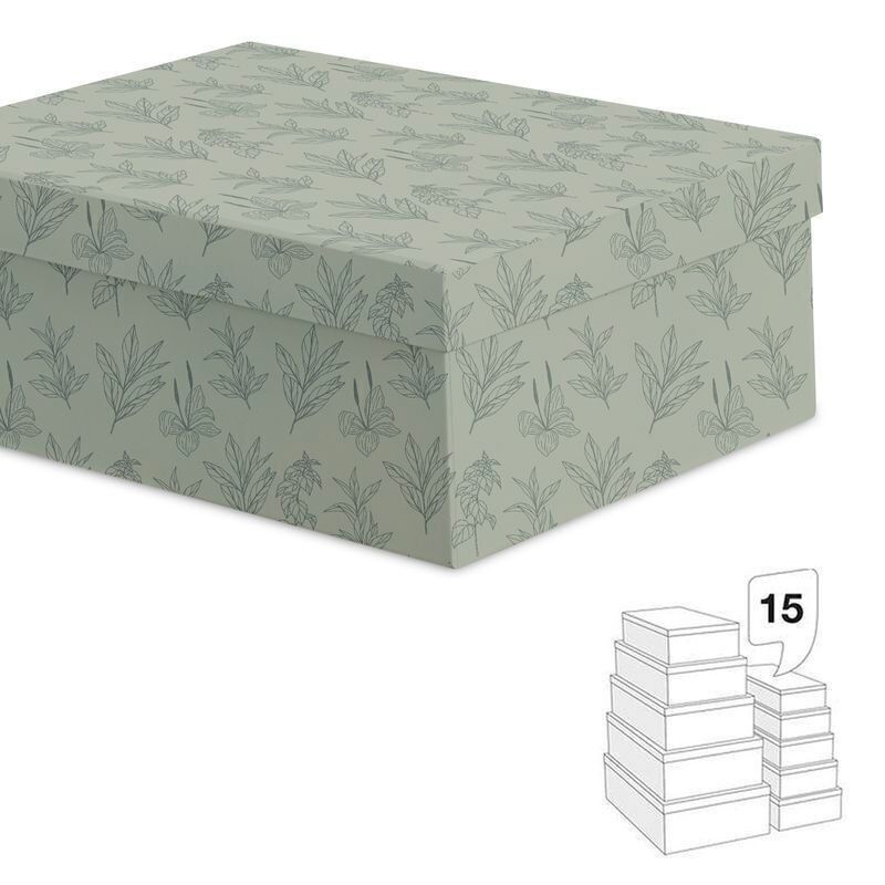 Spiel 15 Fächer, Blumen, Grün, HH2847472