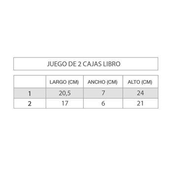 JUEGO 2 CAJAS LIBRO MODERNISTA HH2847480 2