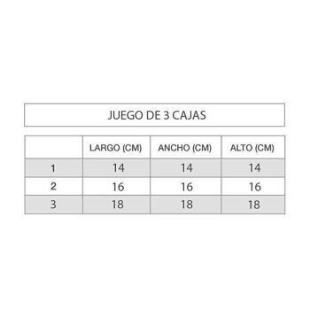 JUEGO 3 CAJAS PANOT HH2847476 2