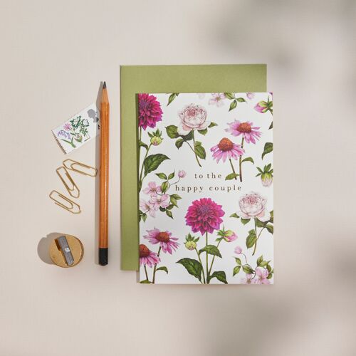 Bountiful Blooms - To the Happy Couple - Greeting Card