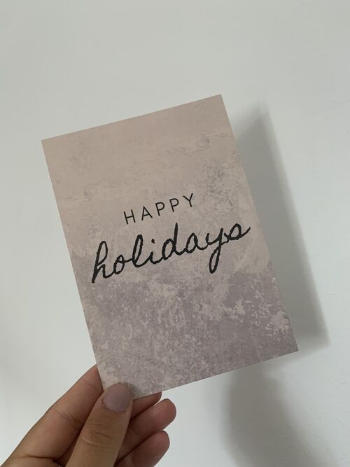 Happy holidays - postkarte
