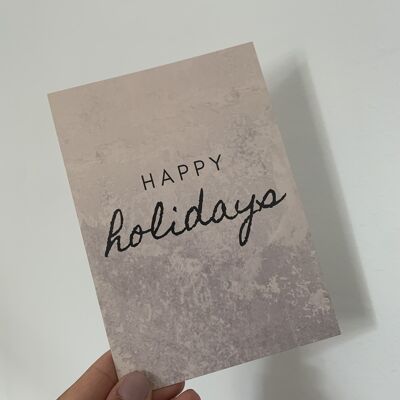 Happy holidays - postkarte