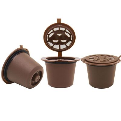 Cápsulas de Café - Cápsulas compatibles con Nespresso (Pack de 6 cápsulas recargables)