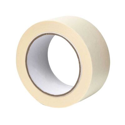 Adhesive crepe paper masking tape - Protection of surfaces during painting decoration work - 50mm x 50m - Beige