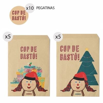 NAVIDAD - JUEGO DE 10 SOBRES DE REGALO 16X24 TIO HH304191