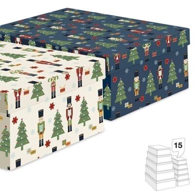 NAVIDAD - JUEGO DE 15 CAJAS SOLDADOS 2M HH2847568