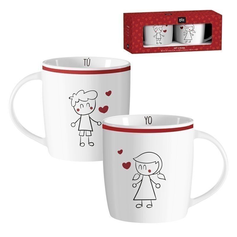 Spiel mit 2 Bechern, 350 ml, Love HH2776734