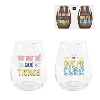 JUEGO DE 2 VASOS 500ML NO SE QUE TIENES HH304360