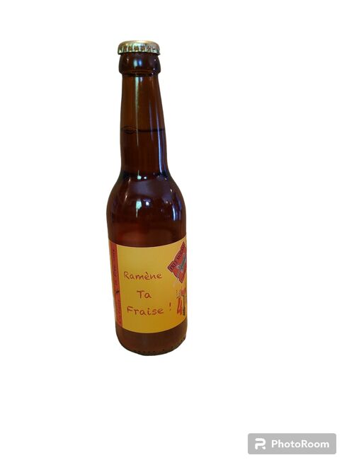 Bière Blonde à la fraise La FREE-VOLE 33cl 3,5%