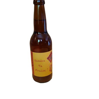 Blonde strawberry beer La FREE-VOLE 33cl 3.5%