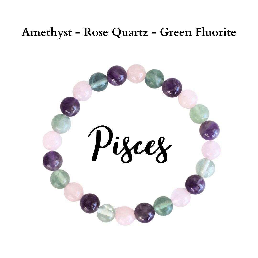 Pisces deals birthstone bracelet