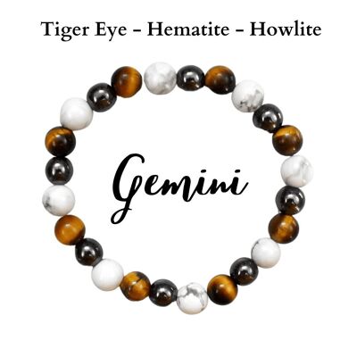Gemini Zodiac Bracelet, Zodiac Sign Gifts, Zodiac Gifts, Gemini Birthstones Crystals, Zodiac Crystals Zodiac Stones Gift Healing Gemstones