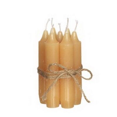 Candela conica Honey - Set 7 pz