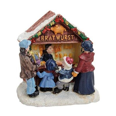 Miniatur-Wurststand aus Poly, B7 x T5 x H7 cm