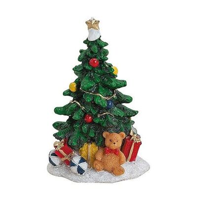 Árbol de Navidad en miniatura de poli