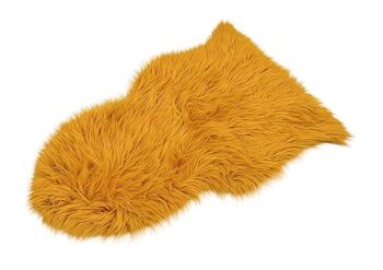 Fausse fourrure jaune (L/H) 80x50cm 1