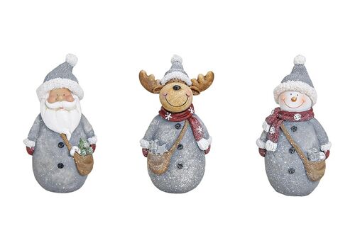 Nikolaus/Schneemann/Elch aus Poly