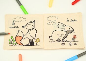 Carnet de coloriage lavable des Animaux d'Europe 3