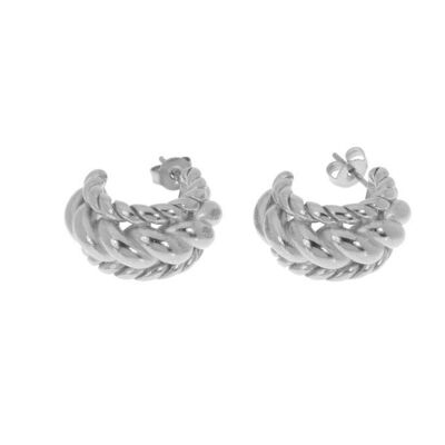 Abelone steel earrings