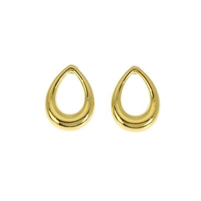 Frida gold-plated hoop earrings