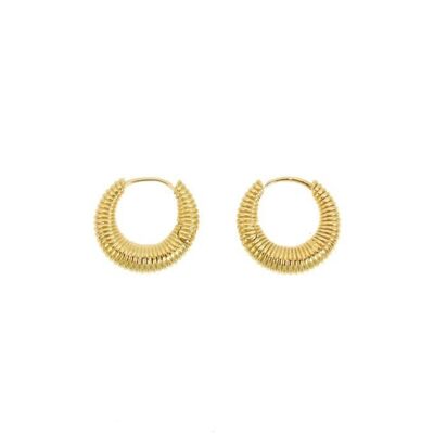 Cosma gold-plated hoop earrings