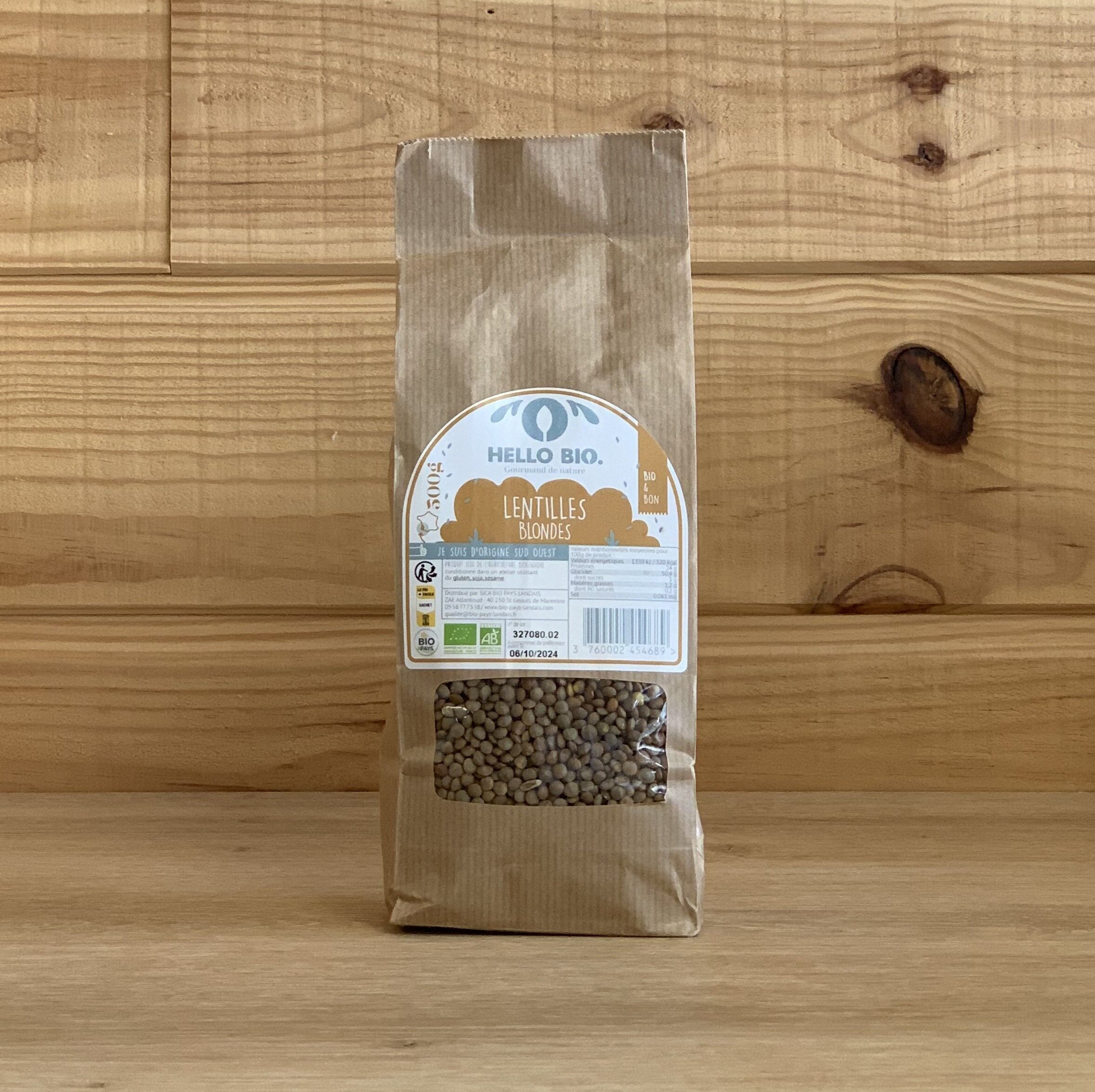 Lentejas Rubias Ecológicas - 500g