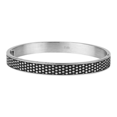 ELIN 2144, BRACELET, BLACK INLAYS, 8MM