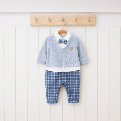 A Pack of Four  Sizes 100% Cotton Boy's Stylish Non Footed Overall