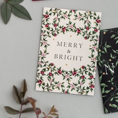 MERRY & BRIGHT - Merry Nouveau - Christmas Card
