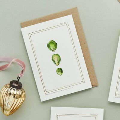 Brussel Sprouts - The Botanist Archive: Festive Edition - Christmas Card
