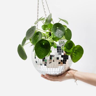 Disco mirror ball plant pot 20 cm