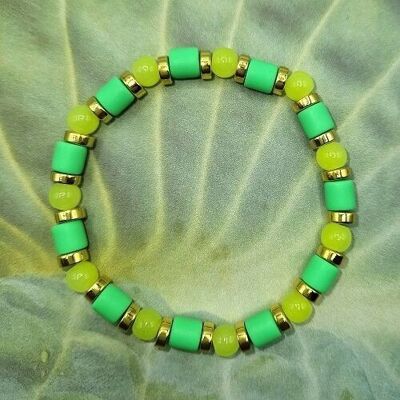 Bracelet Dakar vert fluo