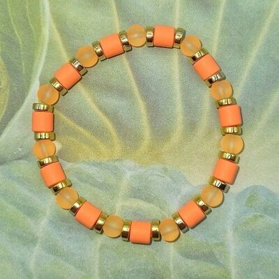 Bracelet Dakar peach orange