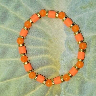 Bracelet Dakar corail orange