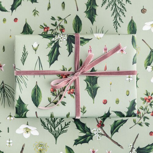 Berry Mix - Green - Gift Wrap