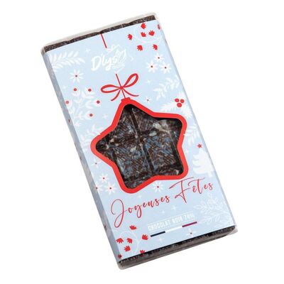 Barra “Felices Fiestas” – Chocolate negro 74%